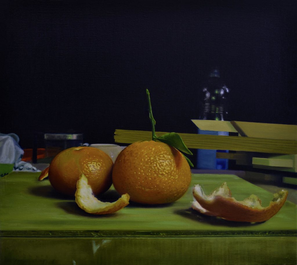 Abdelhak Benallou, Sans titre, 2022 huile sur toile